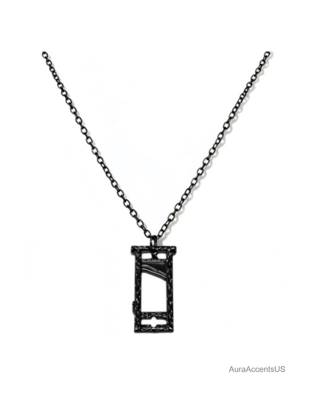 Guillotine Gothic Pendant Necklace Emo Punk Choker Jewelry